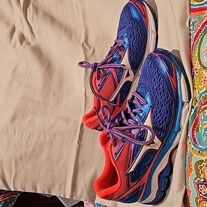 EUC Mizuno Wave Inspire 6.5 Running Shoe for Women -Blue / White / Pink